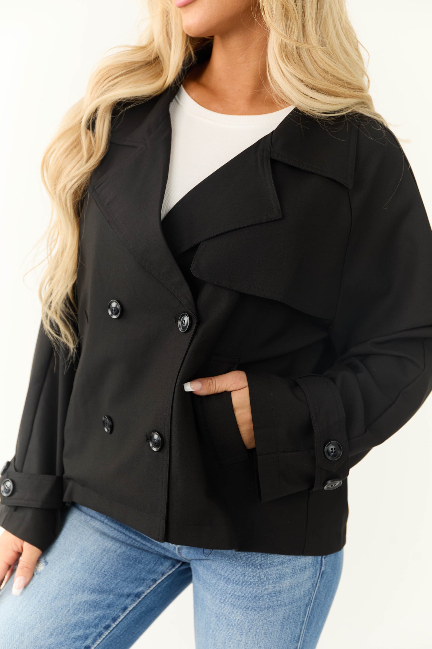OneDiaLabel Tailored Double-Breasted Everyday Jacket