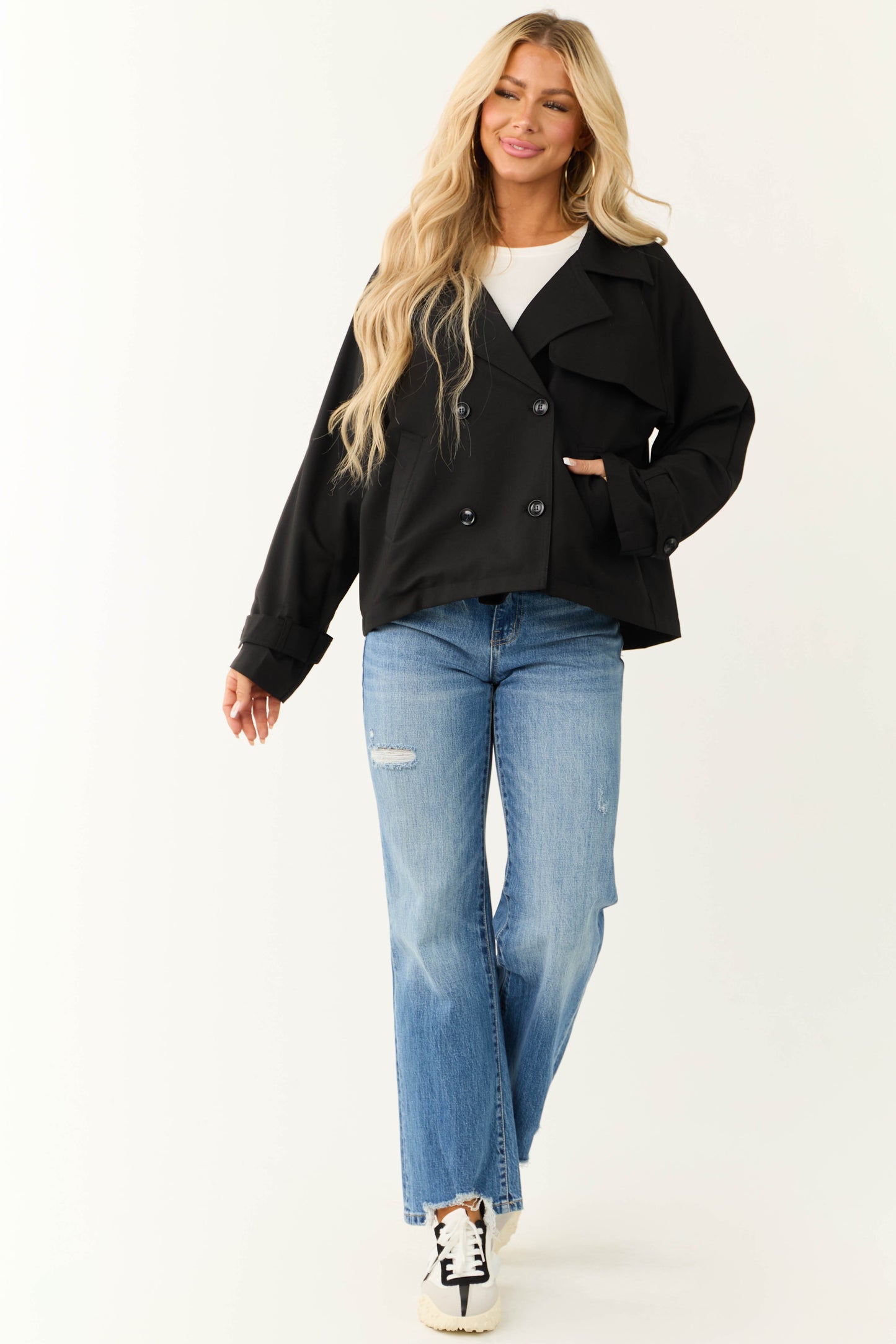 OneDiaLabel Tailored Double-Breasted Everyday Jacket