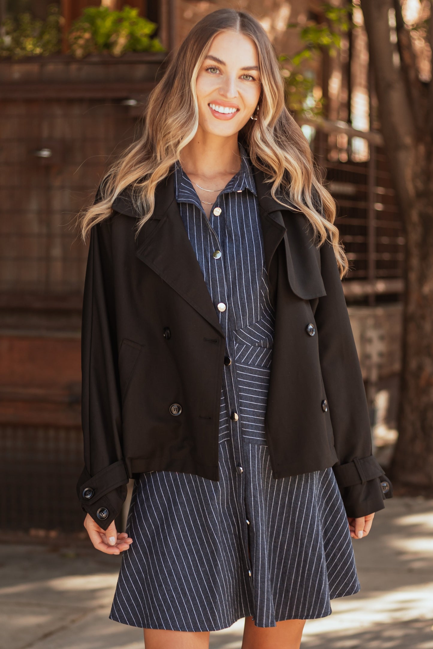 OneDiaLabel Tailored Double-Breasted Everyday Jacket